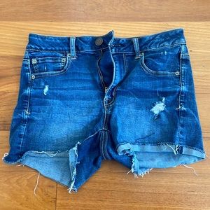Distressed American Eagle Jean Shorts